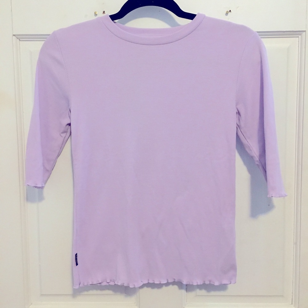 NWT 3/4 Sleeve Shirt w/ Ruffle Detail